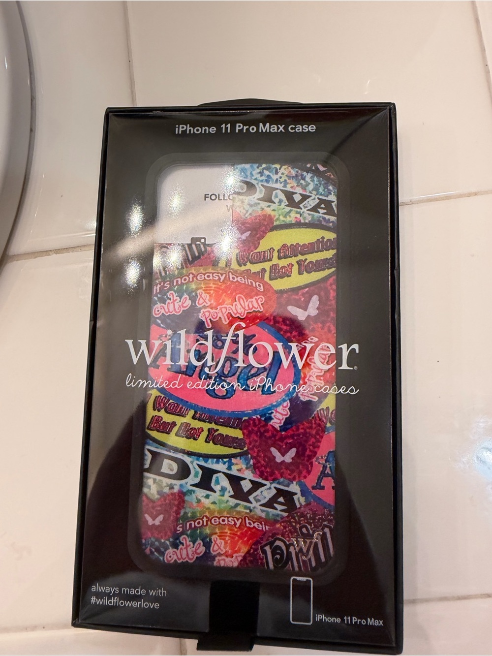 Wildflower iPhone 11 Pro Max Case — Multicolor Floral & Sticker Collage